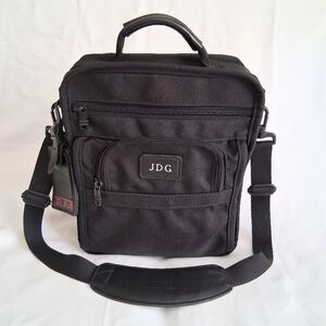 TUMI Men's Small Black Crossbody Bag 213D3